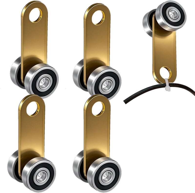 BiJun 2 Wheel Trolley Assembly Roller,Trolley Wheels Assembly for Use with 1-5/8" Wide and All1-5/8"or Taller Strut Channel 4pc - Image 1
